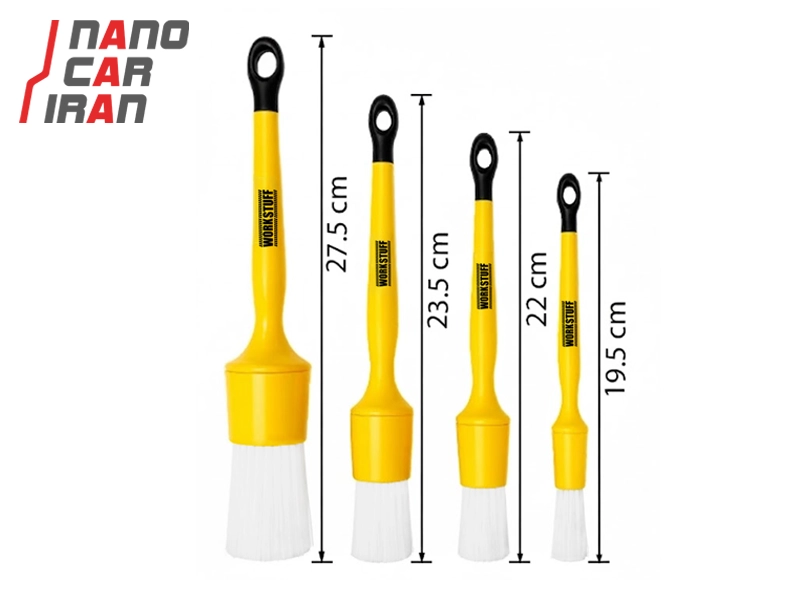 پک 4 عددی فرچه مقاوم در برابر مواد اسیدی ورک استاف مدل آلبینیو - رنگ سفید